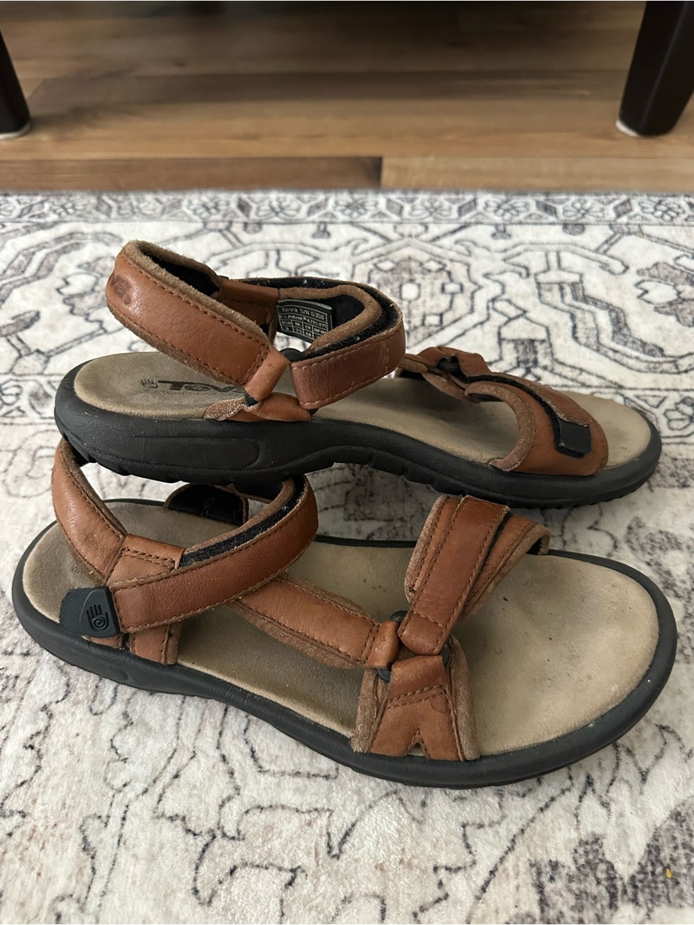 Teva Brown Leather Sport Sandals